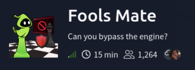 Présentation du challenge Fools Mate sur TryHackMe